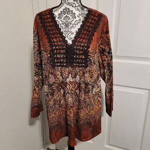 Oneworld beautiful boho tunic top‎